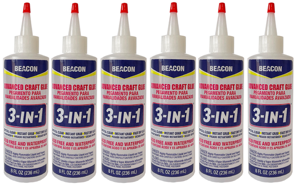 Beacon 3-in-1 Advanced Craft Glue 8oz (4 or 6 pack)